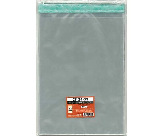 フロンティア CPP袋テープ付A4ワイド用 100枚 CP24-33 1パック（ご注文単位1パック）【直送品】