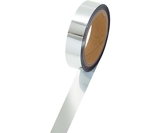 ササガワ メッキテープ 銀 幅25mm長さ50m 40-4484 1巻（ご注文単位1巻）【直送品】