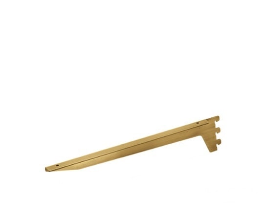 ストア・エキスプレス アンティークゴールド 木棚用ブラケット ダボ後付けタイプ D40cm用 左 61-34-19-3 1本（ご注文単位1本）【直送品】