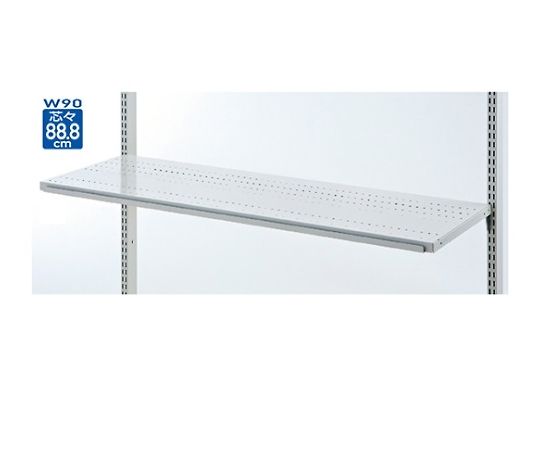 ストア・エキスプレス スチール棚セット溝ありタイプ W90cmタイプ D35cm 61-35-3-3 1セット(ご注文単位1セット)【直送品】