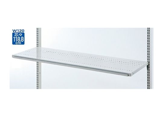 ストア・エキスプレス スチール棚セット溝ありタイプ W120cmタイプ D40cm 61-35-4-4 1セット（ご注文単位1セット）【直送品】