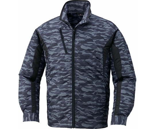 自重堂 空調服長袖ジャケット ブラックカモフラ LL 87060 1枚(ご注文単位1枚)【直送品】