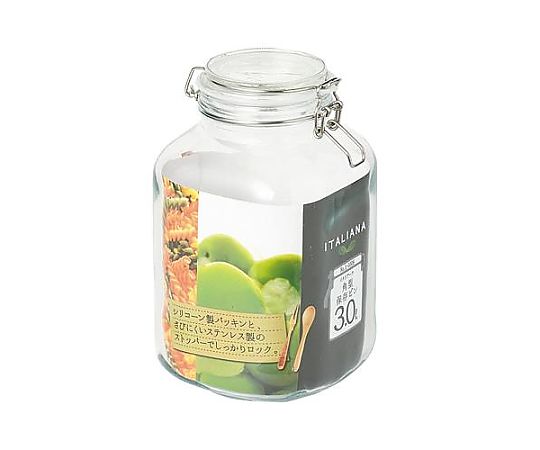 アズワン 145x140x235mm/3.0L ガラス容器(パッキン付) EA508AP-36 1個（ご注文単位1個）【直送品】