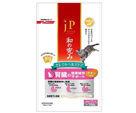ペットライン JPスタイル 和の究み 猫用セレクトヘルスケア 腎臓ガード チキン 700g NS-555640 1個（ご注文単位1個）【直送品】