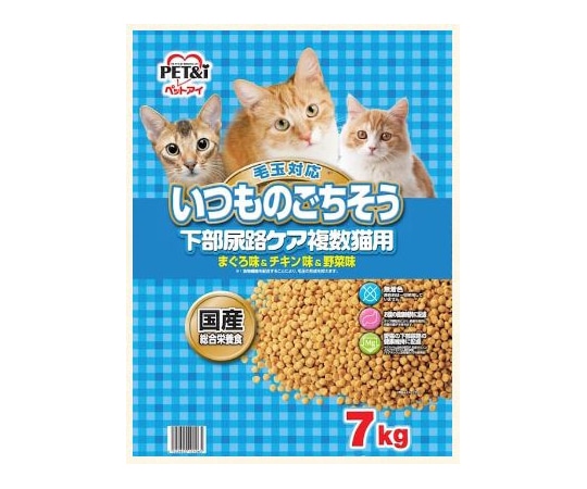 ペットアイ いつものごちそう 下部尿路ケア複数猫用 7kg  1本（ご注文単位1本）【直送品】