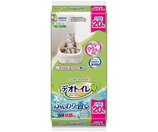 ユニ・チャーム デオトイレ 消臭・抗菌シート ナチュラルガーデンの香り 20枚 67875 1個（ご注文単位1個）【直送品】