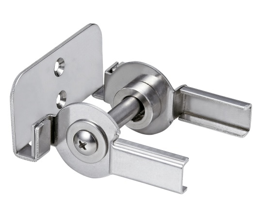 岡田装飾金物 間仕切ロック片開 スチール/クローム 90T34 1個(ご注文単位1個)【直送品】