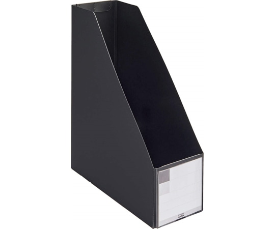 ライオン事務器 ボックスファイル MINANO〈ミナノ〉 ブラック BF-633M (BK) 1冊(ご注文単位1冊)【直送品】