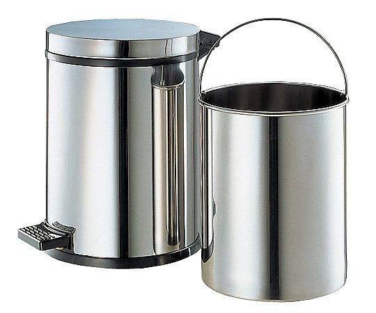 アズワン ダストカン(ステンレス製) DX 1個(ご注文単位1個)【直送品】