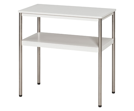 ナカキン 電話台 丸脚タイプ ホワイト TL-S70W 1個(ご注文単位1個)【直送品】