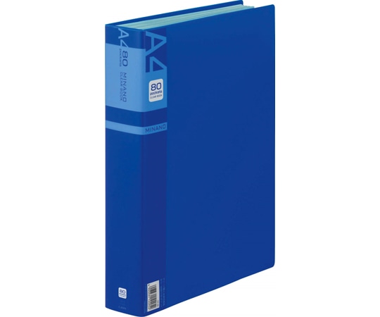 ライオン事務器 クリアーブック ミナノ ブルー CR-80M 1冊(ご注文単位1冊)【直送品】