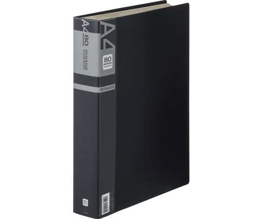 ライオン事務器 クリアーブック ミナノ ブラック CR-80M 1冊(ご注文単位1冊)【直送品】