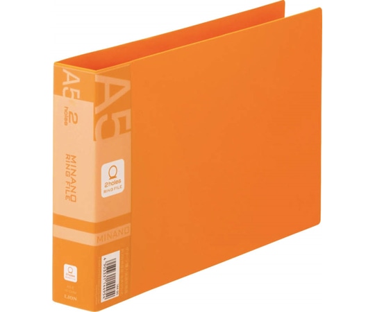 ライオン事務器 リングファイル ミナノ オレンジ RF-226M 1冊(ご注文単位1冊)【直送品】