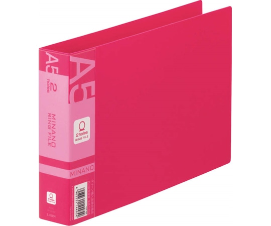 ライオン事務器 リングファイル ミナノ レッド RF-226M 1冊(ご注文単位1冊)【直送品】