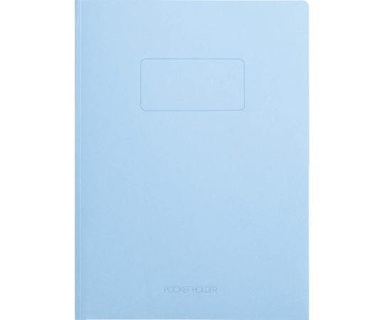 ライオン事務器 ポケットホルダー ブルー No.54N 1冊(ご注文単位1冊)【直送品】