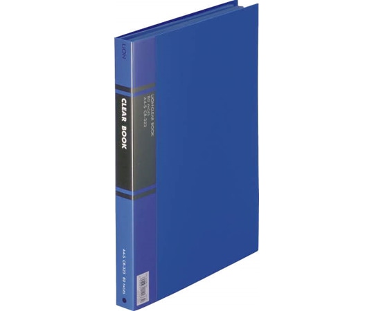 ライオン事務器 クリアーブック 青 CR-323 1冊(ご注文単位1冊)【直送品】