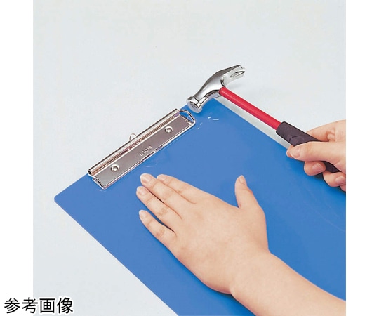 ライオン事務器 PETカラー用箋挟 ブルー No.50K 1枚(ご注文単位1枚)【直送品】