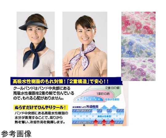 アズワン おしゃれクールバンド ブルー K10032 1個(ご注文単位1個)【直送品】