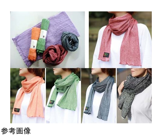 アズワン ORIIRO コットンマフラー 彩・いろどり 赤 K11853 1個(ご注文単位1個)【直送品】