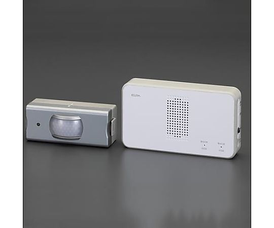 エスコ ワイヤレスチャイムセット(人感センサー) EA864BB-83 1個（ご注文単位1個）【直送品】