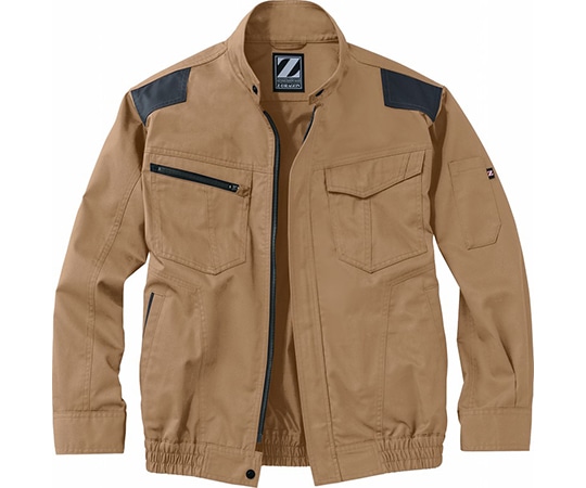自重堂 空調服長袖ブルゾン キャメル L 74040 1枚(ご注文単位1枚)【直送品】
