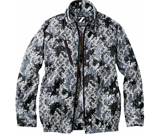 自重堂 空調服長袖ブルゾン ブラックカモフラ M 74050 1枚(ご注文単位1枚)【直送品】