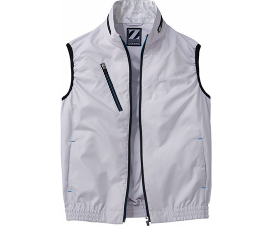 自重堂 空調服ベスト シルバー 5L 74060 1枚(ご注文単位1枚)【直送品】