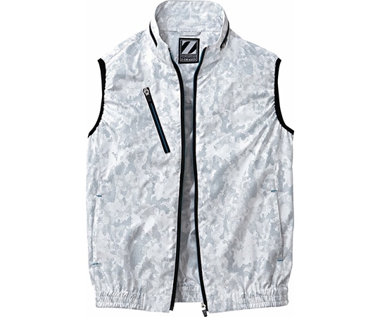 自重堂 空調服ベスト シルバーカモフラ 4L 74060 1枚(ご注文単位1枚)【直送品】