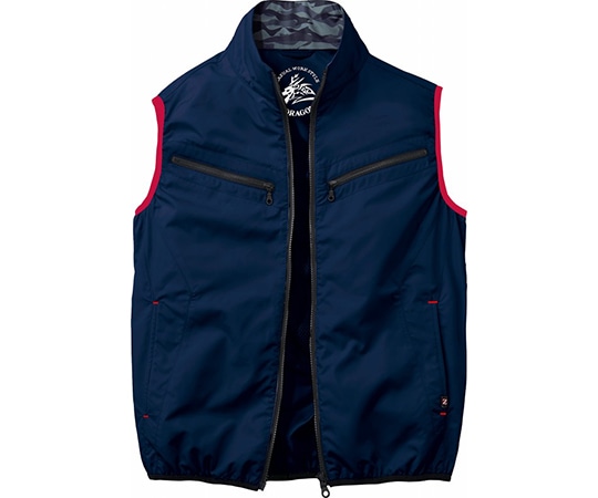 自重堂 空調服ベスト ネービー 5L 74070 1枚(ご注文単位1枚)【直送品】