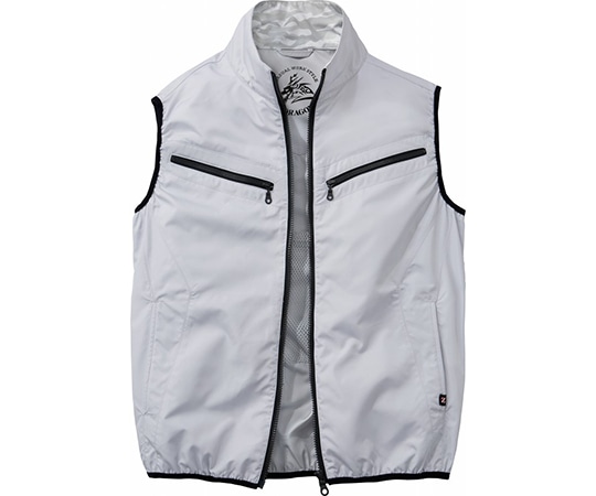 自重堂 空調服ベスト シルバー 5L 74070 1枚(ご注文単位1枚)【直送品】