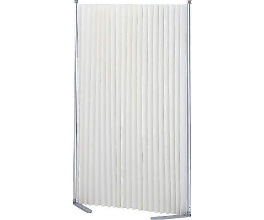 アズワン 462-1800x404x1529mm 伸縮パーテーション(防災/白 EA954EA-151 1台(ご注文単位1台)【直送品】