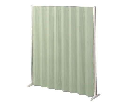アズワン 1500x340x1650mm 伸縮パーテーション(グリーン) EA954EA-291 1台(ご注文単位1台)【直送品】