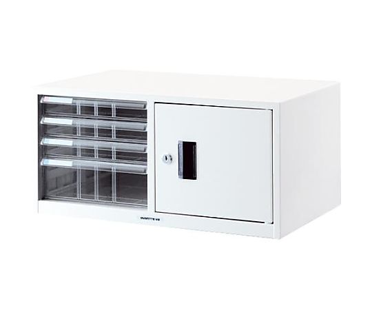 アズワン 540x336x264mm/浅3・深1段 レターケース(白) EA954JD-26 1台(ご注文単位1台)【直送品】