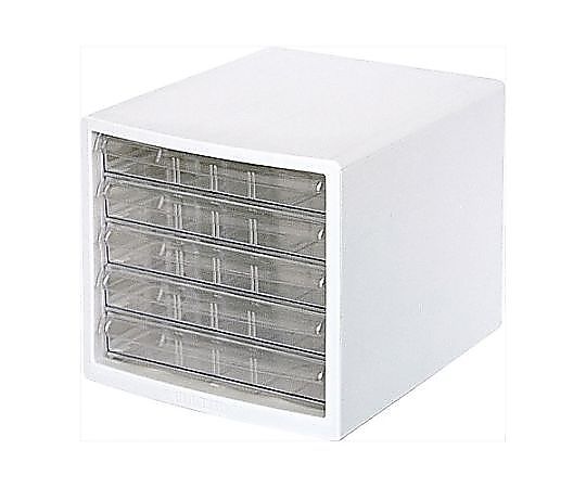 アズワン 278x350x258mm/5段 レターケース(白) EA954JD-47 1台(ご注文単位1台)【直送品】