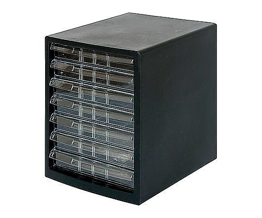 アズワン 278x350x345mm/浅7段 レターケース(黒) EA954JD-51 1台(ご注文単位1台)【直送品】