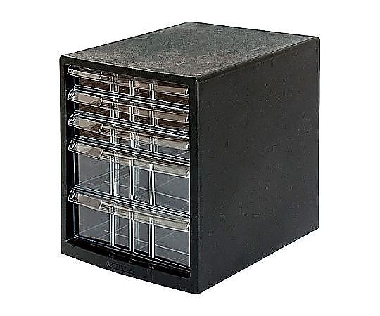 アズワン 278x350x345mm/浅3・深2段 レターケース(黒) EA954JD-53 1台(ご注文単位1台)【直送品】