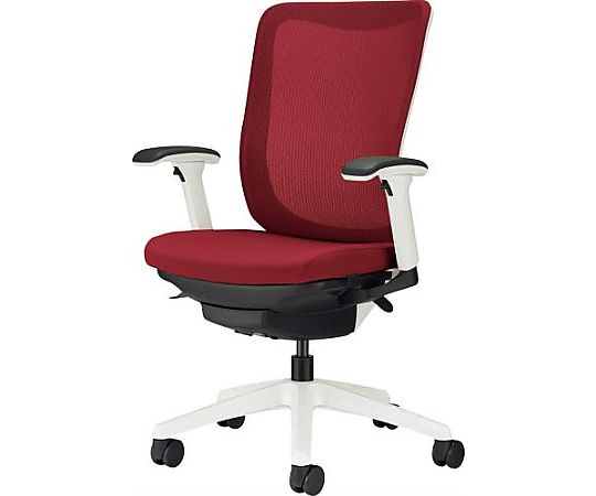 アズワン ビジネスチェアー(チェリーレッド) EA956XA-112 1脚(ご注文単位1脚)【直送品】