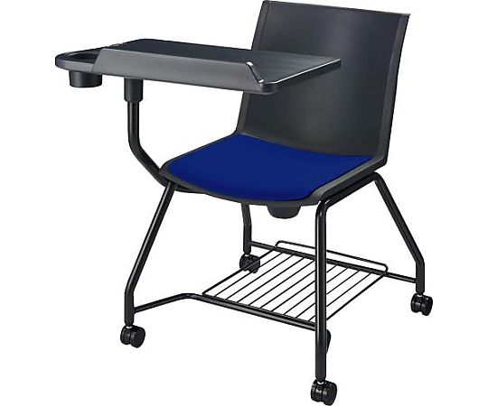 アズワン ビジネスチェアー(メモ台付/ダークブルー) EA956XA-134 1脚(ご注文単位1脚)【直送品】