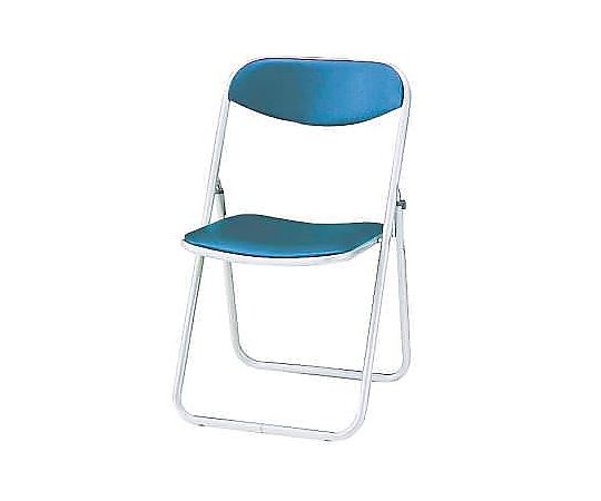 アズワン 477x495x775mm 折畳み椅子(合皮/ブルー) EA956XA-141 1脚(ご注文単位1脚)【直送品】