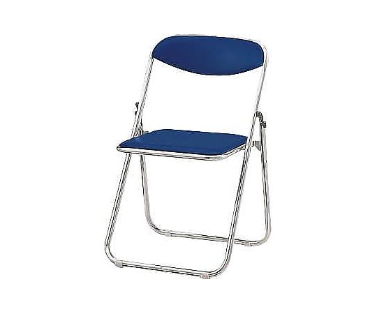 アズワン 494x463x750mm 折畳み椅子(ビニール/ブルー) EA956XA-146 1脚(ご注文単位1脚)【直送品】