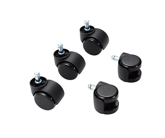 アズワン チェアー用ウレタンキャスター(黒)(5個) EA956XB-110 1個(ご注文単位1個)【直送品】