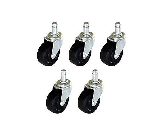 ナカバヤシ チェアー用ゴムキャスター(黒/5個) EA956XB-140 1個(ご注文単位1個)【直送品】
