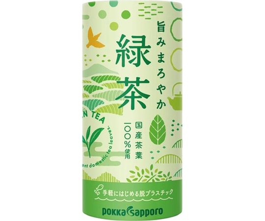 ポッカサッポロフード&ビバレッジ 旨みまろやか緑茶 195g紙 30本 823978 1ケース※軽（ご注文単位1ケース）【直送品】