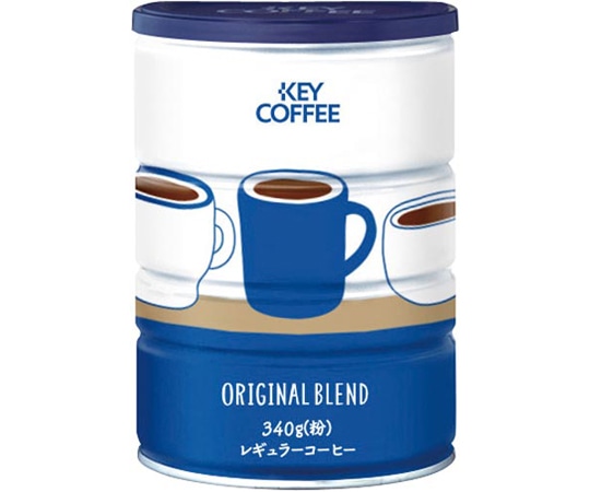 キーコーヒー オリジナルブレンド缶340g 999999 1缶※軽（ご注文単位1缶）【直送品】