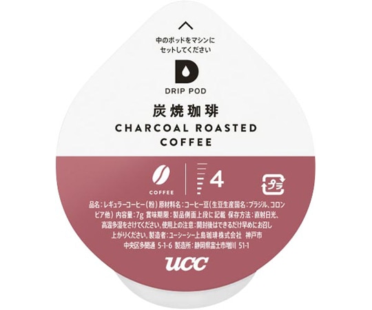 UCC DRIPPOD 炭焼珈琲 12杯 1袋(12個入) 364419 1袋※軽（ご注文単位1袋）【直送品】