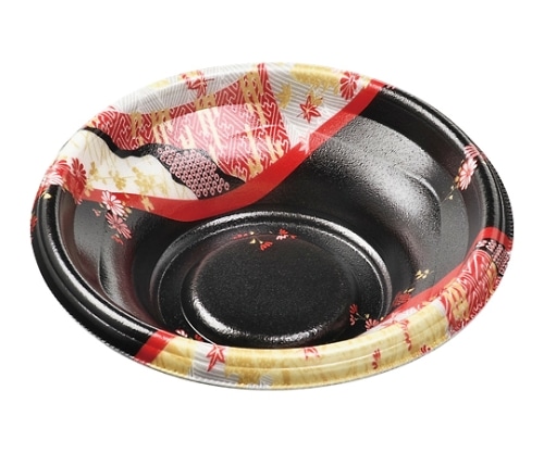 エフピコ 簡易式フードパック(丼ぶり容器) MFP-丸丼16(V1)本体 花錦 φ163×46 1200個入り MFP-マルドン16(V1)ホンタイ ハナニシキ 1ケース(ご注文単位1ケース)【直送品】