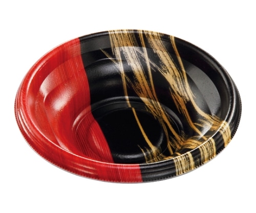 エフピコ 簡易式フードパック(丼ぶり容器) MFP-丸丼16(V1)本体 金彩赤黒 φ163×46 1200個入り MFP-マルドン16(V1)ホンタイ キンサイアカクロ 1ケース(ご注文単位1ケース)【直送品】