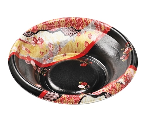 エフピコ 簡易式フードパック(丼ぶり容器) MFP-丸丼18(V1)本体 花錦 φ179×46 900個入り MFP-マルドン18(V1)ホンタイ ハナニシキ 1ケース(ご注文単位1ケース)【直送品】