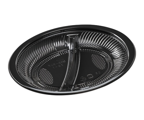 エフピコ 簡易式フードパック(プレート容器) MSD-ランチ70-1 本体 黒 243×181×31 600個入り MSD-ランチ70-1 ホンタイ クロ 1ケース(ご注文単位1ケース)【直送品】