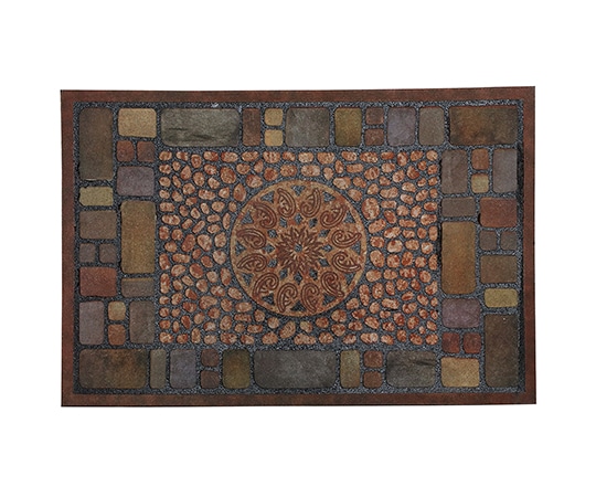 ベストコ エントランスラバーマット モザイクタイル 40×60 ND-466 1個(ご注文単位1個)【直送品】